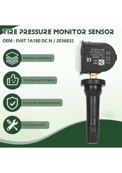 4pcs Lastik Basınç Monitör Sensörü Tpms 433MHZ Ford Px Mkıı Ranger / Everest / Mondeo EV6T1A180D (Yurt Dışından) indirimleri