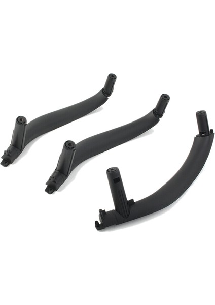 Iç Kapı Çekme Kolu Trim Kapak 51417292243 51417292244 Bmw-X5 X6 F15 F16 Rhd 2014-2018 3pcs (Siyah) (Yurt Dışından)