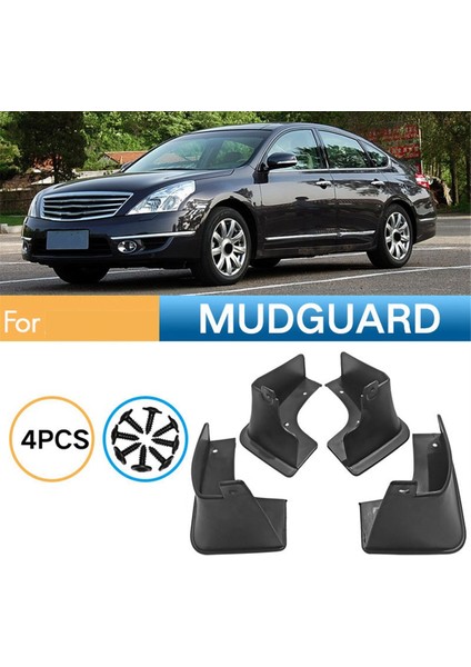 4pcs Araba Çamurlu Çamur Fleps Nissan Tana Için Sıçrama Çamur Guard Fender J32 2009-2013 Araba Aksesuarları (Yurt Dışından) indirimleri