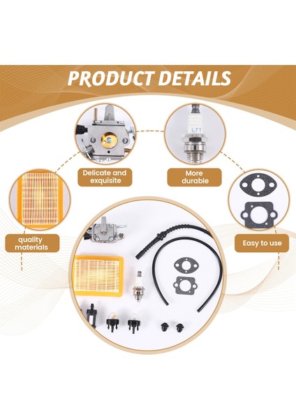 Karbüratör Hava Filtre Ampulü Yakıt Repower Kit Stıhl FS120 FS200 FS250 FS250 FS300 FS350 FR450 Dize Düzeltici (Yurt Dışından) indirimleri