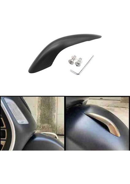 Motosiklet Ön Çamurluk Çamurluk Burun Dekorater Gagası Vespa GTS300 GTS250 Gts 300 250 2013-2020 Siyah (Yurt Dışından) fırsatları