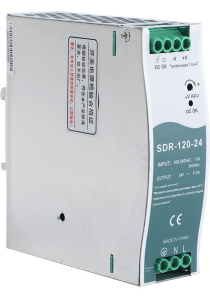 SDR-120-24 Anahtarlama Güç Kaynağı Dın-Ray Anahtarlama Güç Kaynağı (Yurt Dışından)