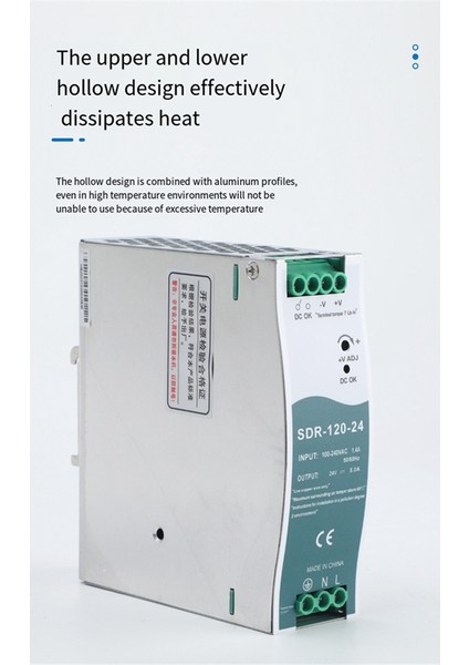 SDR-120-24 Anahtarlama Güç Kaynağı Dın-Ray Anahtarlama Güç Kaynağı (Yurt Dışından) fırsatları