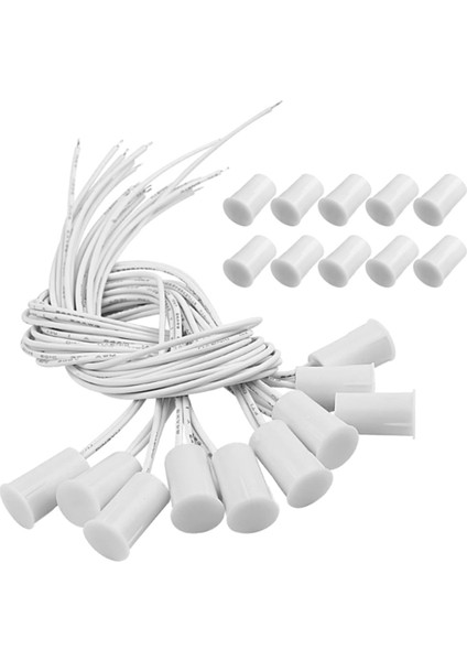 Manyetik Kapı Anahtarı Rc-33 Nc Gömme Kablolu Sensör Alarmı 10 Set (Yurt Dışından)