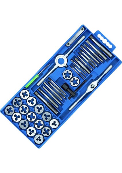 Diş Kesme Takımı 40 Parça Metrik Kılavuz Kalıp Seti Kabuklu Küçük Çerçeve (Yurt Dışından)