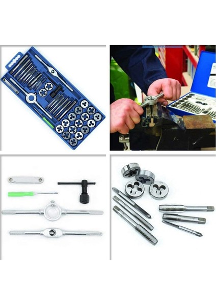 Diş Kesme Takımı 40 Parça Metrik Kılavuz Kalıp Seti Kabuklu Küçük Çerçeve (Yurt Dışından) fırsatları