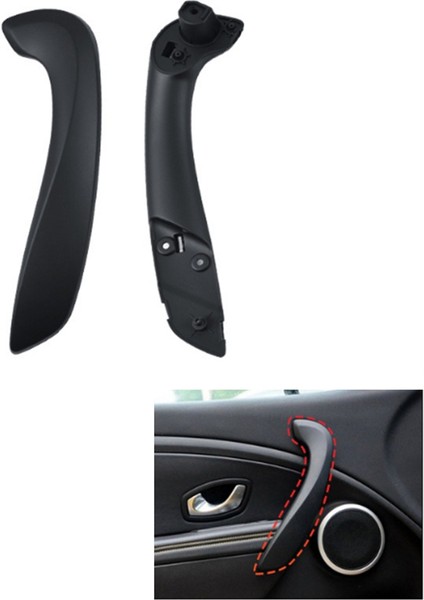 Araba Sol Ön Iç Kapı Kolu Düzeneği 809540001R 809600007R Renault Megane 3 2008-2016 Araba Aksesuarları Siyah (Yurt Dışından) fiyatları