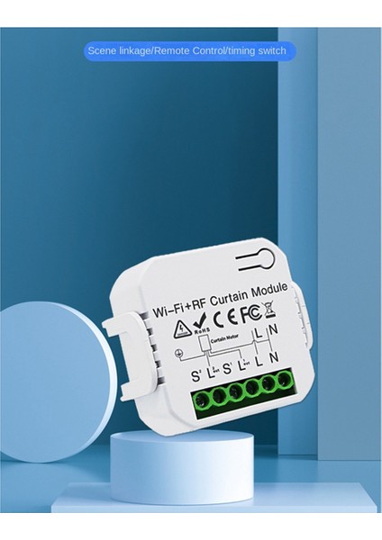 Tuya Wifi Akıllı Perde Anahtarı Panjur Kepenk Motoru RF433.92MHZ (Yurt Dışından) indirimleri