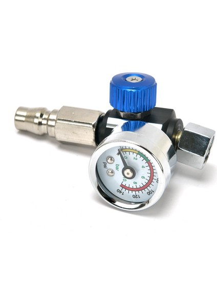 Basınç Göstergeli Hava Kompresörü Regülatör Vanası Mavi (Yurt Dışından) indirimleri