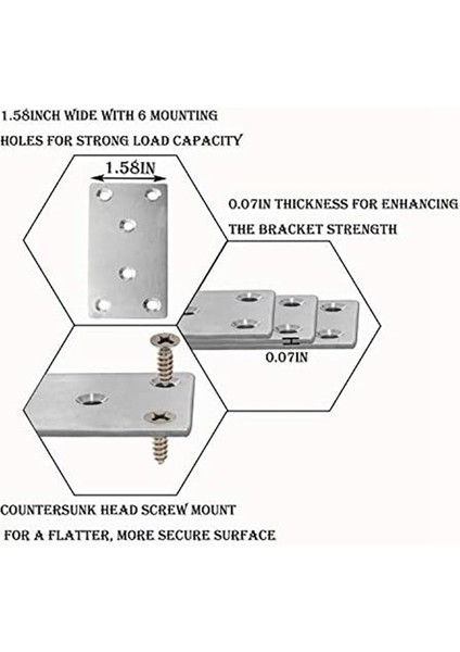 Tamir Plakası Düz Destek Düz Düz Braketler Metal Tamir Plakası (Yurt Dışından) fırsatları
