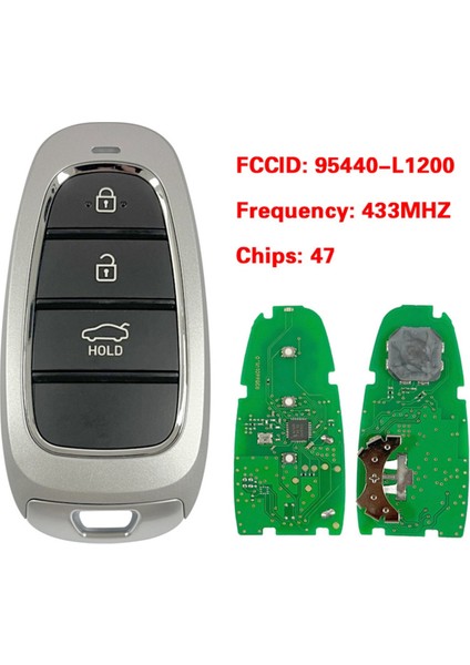 Hyundai Sonata Için Araba Akıllı Anahtarı 2020+ Anahtarsız Uzaktan Contorl 433MHZ 47 Chıp P/n 95440-L1200 (Yurt Dışından) modelleri