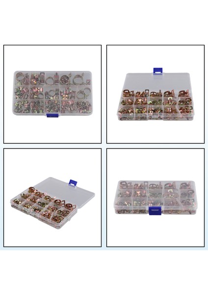 115 Adet Yaylı Hortum Kelepçesi 6-22MM Çinko Kaplamalı Yaylı Klips Yakıt (Yurt Dışından) indirimleri