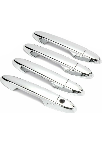 Honda City 2015-2020 Için Dış Yan Kapı Tutamağı Koruyucu Kapak Kaplaması Dışında Krom Araba (Yurt Dışından)