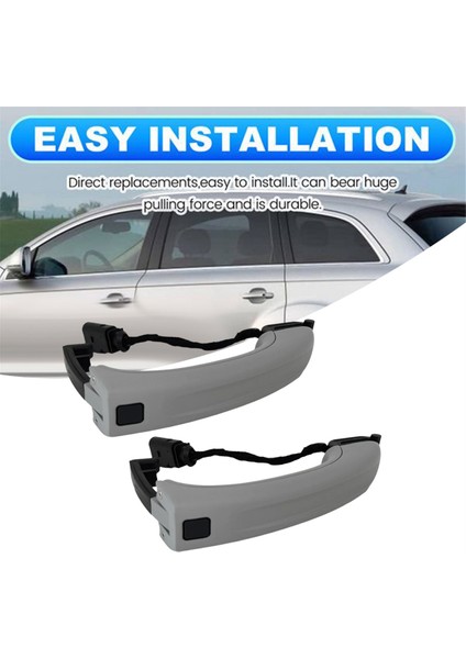 2pcs 4L0837205B Audi Q7 Için Smart Dış Kapı Kolu 2007-2015 4L0837207A 4l0 837 205B Dış Kapı Tutucu W/anahtar (Yurt Dışından) modelleri