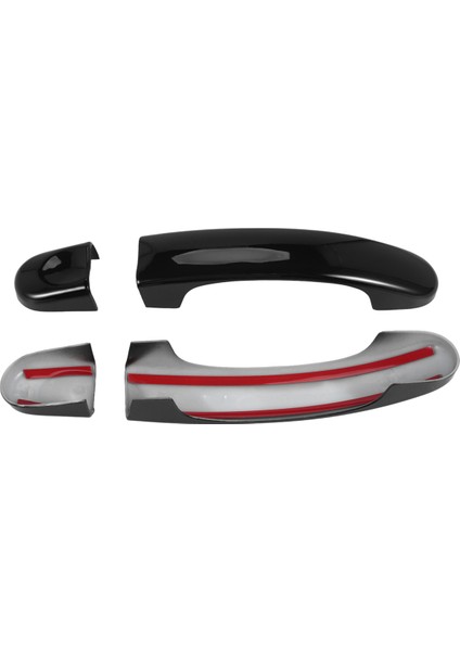 8pcs Set Abs Krom Kapı Kolu Kapaklar Taşıyıcı Için Trim T5 T6 Caddy Van 2003-2015 Parlak Siyah (Yurt Dışından) modelleri