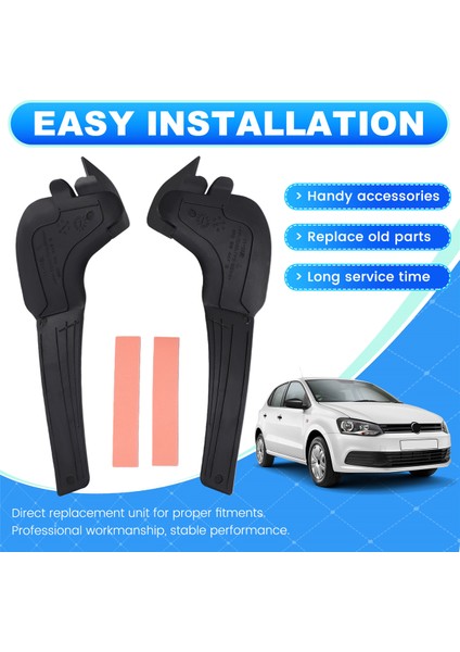 Araba Ön Cam Silecek Yan Kovası Çamurluk Su Deflektörü Kapak 6R0819447B Vw Polo Için 6B0819448B 2011-2018 (Yurt Dışından) indirimleri