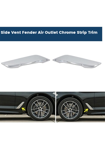 Sol+Sağ Yan Havalandırma Çamurluk Hava Çıkışı Krom Şerit Trim Bmw 5 Serisi G30 G31 G38 2018-2022 51137349593 51137349594 (Yurt Dışından) fırsatları
