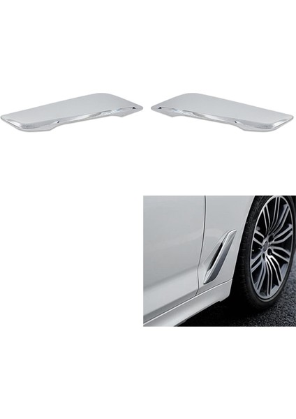 Sol+Sağ Yan Havalandırma Çamurluk Hava Çıkışı Krom Şerit Trim Bmw 5 Serisi G30 G31 G38 2018-2022 51137349593 51137349594 (Yurt Dışından) indirimleri