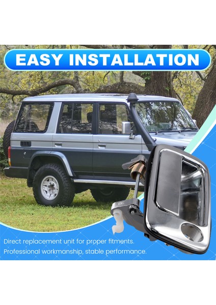 Toyota Land Cruiser Için Araba Dış Kapı Kolu 80 LC80 FZJ80 4500 1991-1997 Ön Sağ 69210-60020 (Yurt Dışından) fırsatları