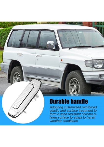 Mitsubishi Pajero Için Araç Krom Kapı Tutucu Aksesuarları 1992 1993 1994 1995 1996 1997 (Yurt Dışından) fırsatları