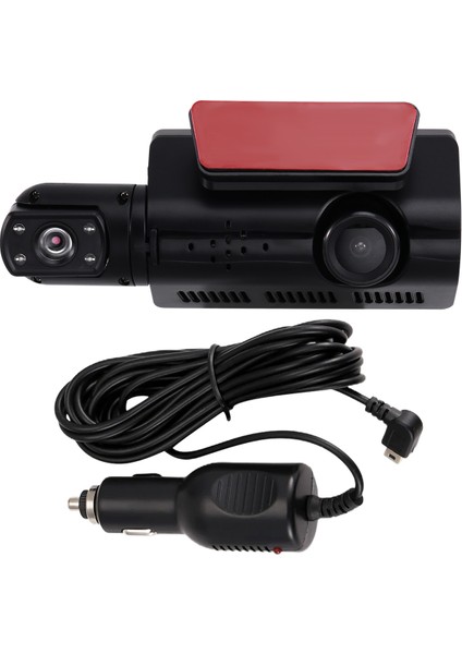 Arabalar Için 3,0in Dash Cam 1080P 2 Lens Ön Camrea Dvr Video Kaydedici Black Kutusu Kameranın Içinde Araç Gecesi Görüşü Için, A (Yurt Dışından)