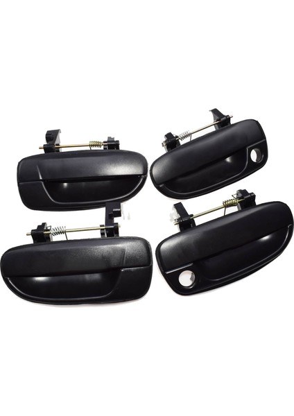 4pcs (Ön Solda Sol Ön) Dış Dış Kapı Kolu Hyundai Aksanı Için Siyah Siyah 2000-2005 Yeni (Yurt Dışından)