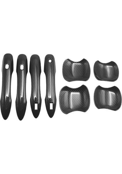 8pcs Toyota Voxy Noah R90 2022 Araba Kapı Kolu Kase Dekorasyon Kapağı Trim Abs Için Karbon Fiber (Yurt Dışından)