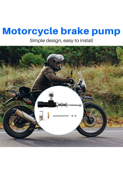 Motosiklet Hidrolik Debriyaj Master Silindir Çubuk Fren Pompası M10X1.25MM Alüminyum Siyah (Yurt Dışından) indirimleri