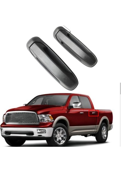 55275684AB Araba Arka Kapı Kolu 55275685AB Dodge Ram 2002-2011 Dış Kapı Kolu Araç Aksesuarları (Yurt Dışından) indirimleri