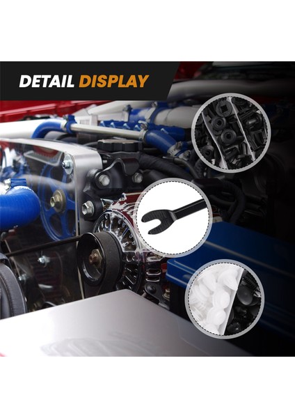 Honda Ford Chrysler Toyota Için 100PC Plastik Perçinler Finender Fender Tampon Itme Klipleri W / Çıkarma Aracı (Yurt Dışından) indirimleri