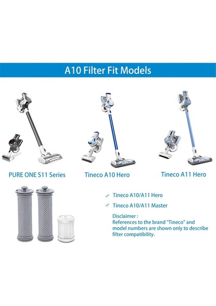 Tineco A10/A11 Hero, A10/A11 Master Pure One S11, PWRHERO11 Kablosuz Vakum Süpürge Filtre Parçaları Için Filtre Değiştirme (Yurt Dışından) modelleri