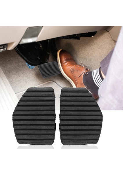 1 Çift Siyah Siyah Anti-Sıdlı Debriyaj Pedalı Pedal Kauçuk Kapağı Peugeot/citroen Için Uygun 1007 207 208 301 C3 C4 307 308 508 (Yurt Dışından) fiyatları