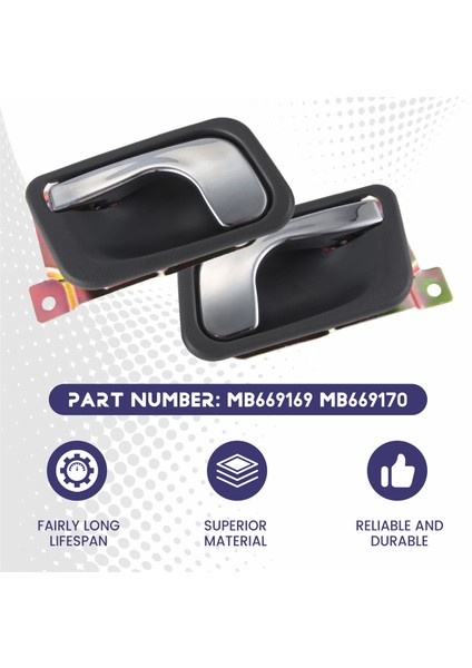 Mitsubishi Pajero Montero 1991-2000 MB669169/MB669170 Için 1 Çift Kapı Kolu (Yurt Dışından) fırsatları