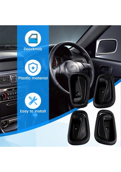 Iç Kapı Kolu Toyota Corolla Için Ön Arka Sürücü / Yolcu Seti 1998-2002 69206-02050 69205-02050 (Yurt Dışından) indirimleri