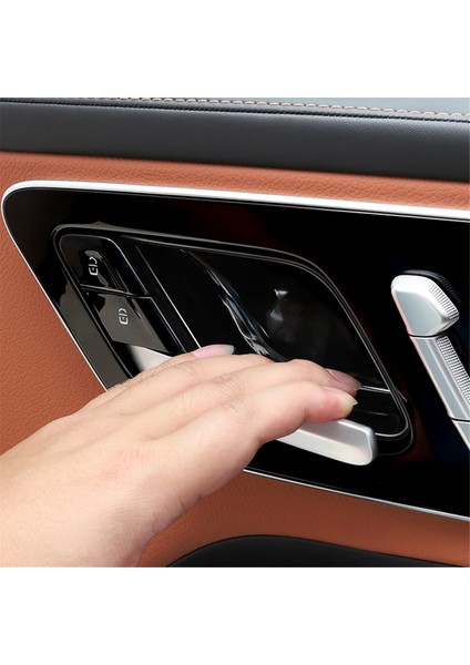 4pcs Siyah Iç Kapı Tutucu Kase Kapak Mercedes Benz C E W214 S W223 Glc Eqe Eqs-Sınıf 2021-2024 Kapı Kasesi (Yurt Dışından) fırsatları