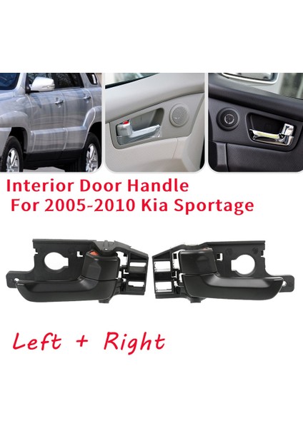 2005-2010 Için Ön Veya Arka Sol Iç Iç Kapı Kolu Kia Sportage 82610-1F000 Sürücü Yan Lh Siyah (Yurt Dışından) fırsatları