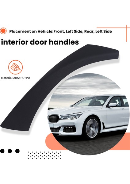 -Bmw E90 E91 Için Siyah 3 Serisi Sedan 2006-2012 Sol Iç Kapı Paneli Sap Dış Trim Kapak 51419150335 (Yurt Dışından) indirimleri