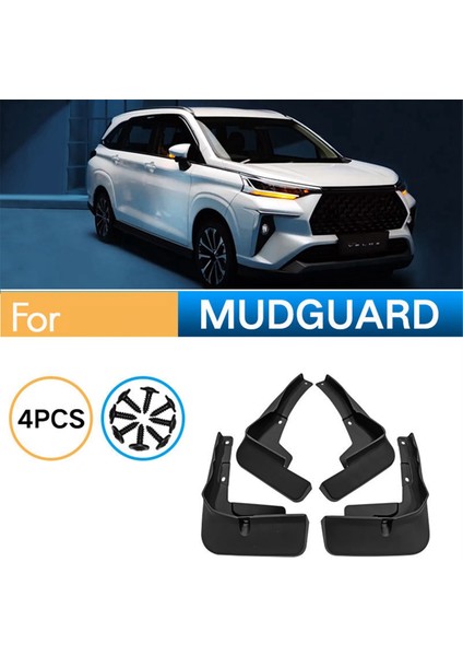 4pcs Araba Çamurluk Çamur Fleps Toyota Veloz Için Çamur Koruyucu Çamurluk 2021-2022 Araba Aksesuarları (Yurt Dışından) indirimleri