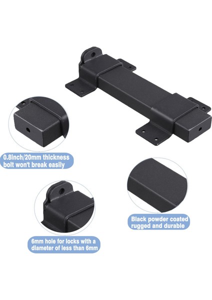 1 Adet Sürgülü Kapı Mandalı Asma Kilit Deliği ile Ağır Hizmet Mandalı Kilidi (Yurt Dışından) fiyatları