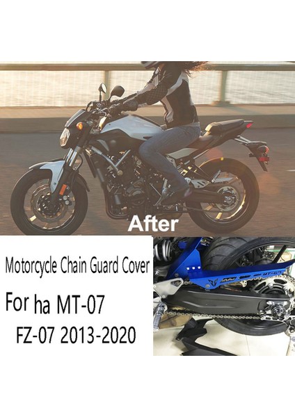 Motosiklet Zinciri Koruma Kapağı Arka Çamurluk Lastik Hugger Yamaha Için Mt-07 Fz-07 2013-2020 Siyah (Yurt Dışından) fiyatları