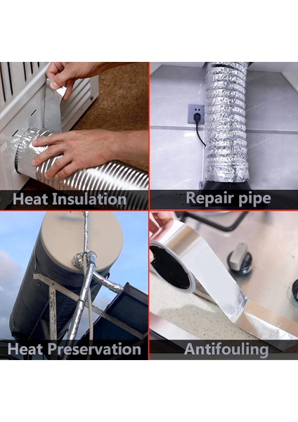 3m 3381 Folyo Bant 5cmx5mt Yüksek Isıya Dayanıklı Metal Tamir Yalıtım Alüminyum Izolasyon Bandı indirimleri