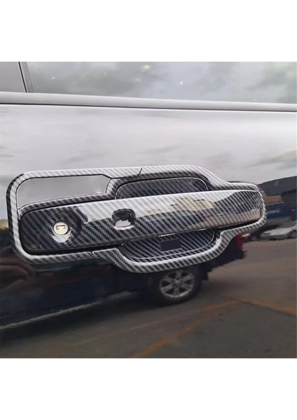 Ford Ranger 2023 2024 Dış Aksesuarlar Için Yan Kapı Kolu Kapak Döşemesi Abs Karbon Fiber - Akıllı Anahtar Deliği ile (Yurt Dışından) fırsatları