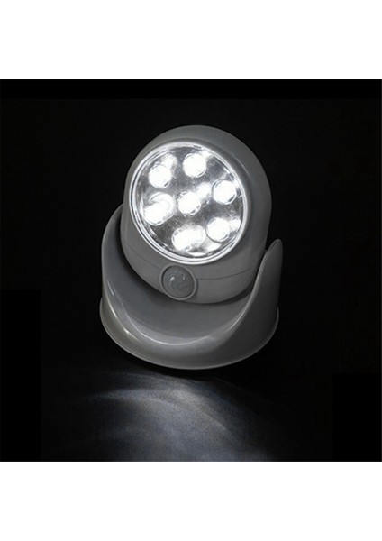 7 LED Kablosuz 360 Derece Dönme Hareketi Aktif Sensör Ultra Parlak Gece Işığı Otomatik Kızılötesi Duvar Lambası (Yurt Dışından) fiyatları