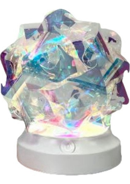 Yatak Odası Lambası Başucu Lambası Gece Işık Renkli Değişim Renk Romantik Işık ve Gölge Atmosfer Gece Işığı B (Yurt Dışından)