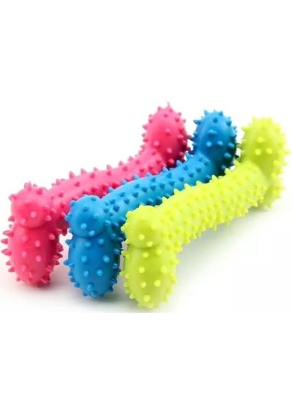 Kemik Şekilli Tırtıklı Diş Kaşıma Rahatlatıcı Köpek Çiğneme Oyuncağı 1 Adet indirimleri