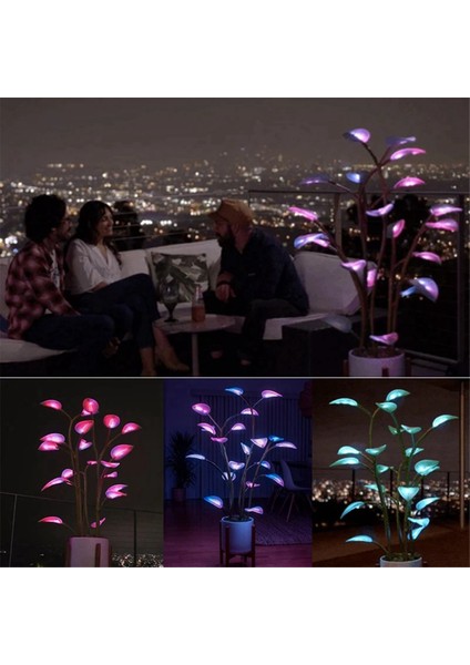 LED Houseplant Lamba Iç Mekan Dekor Atmosfer Gece Işık Değiştirilebilir Renk Bitki Lambası Ev Dekoru Bonsai Işıkları (Yurt Dışından) modelleri