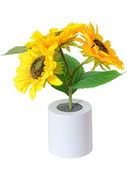 Ayçiçeği LED Lamba Yapay Ayçiçeği Gece Işık USB Yatak Odası Için Anneler Günü Hediyesi Için Şarj Edilebilir Çiçek Lambası (Yurt Dışından)