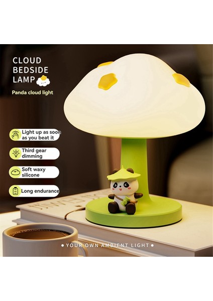 Bulut Panda Gece Işık Başucu Lambası Çocuklar Için Kızlar Hediye Atmosfer Gece Işığı (Yurt Dışından) indirimleri