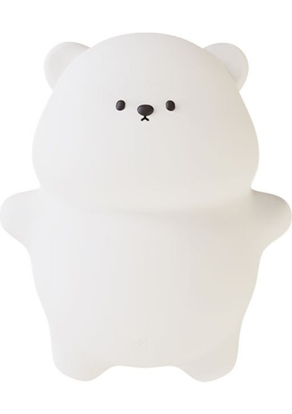 Silikon Yalan Yalan Düz Ayı LED Gece Işık Sevimli Hayvan Çocukları Gece Lambası Dokunma Kontrolü USB Şirket Için Şarj Edilebilir Lambalar (Yurt Dışından)