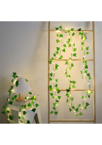 32.8 Ft 100 LED Green Ivy Yaprakları Peri Dize Işıkları, 2 Paket Güneş Powered String Işıkları, Bahçe, Veranda, Yard, Parti (Yurt Dışından) fiyatları